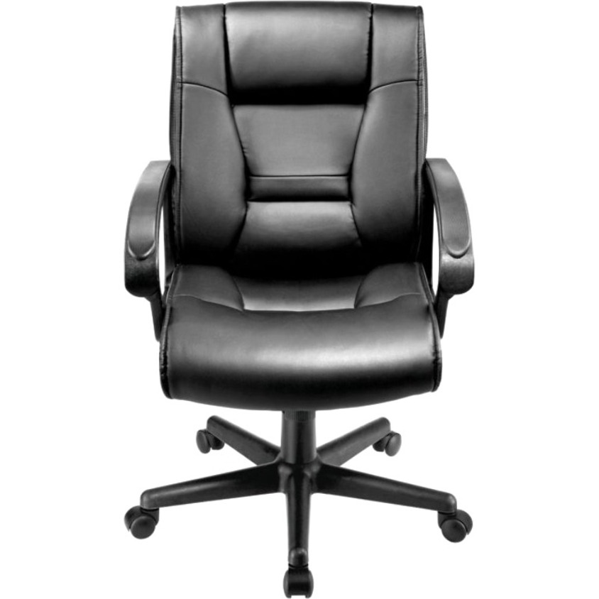 Brenton Studio Ruzzi Vinyl MidBack Chair, Black Sandia Office Supply