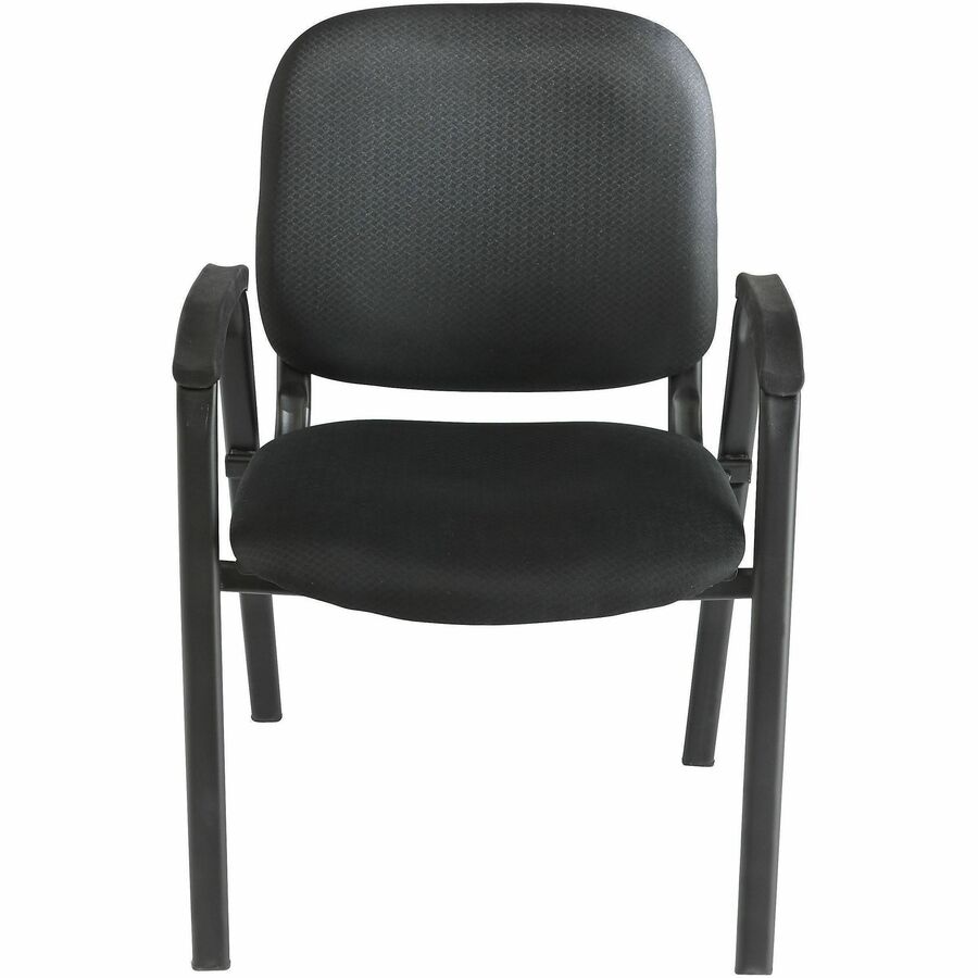 Realspace Stacking Guest Chair, Black Sandia Office Supply