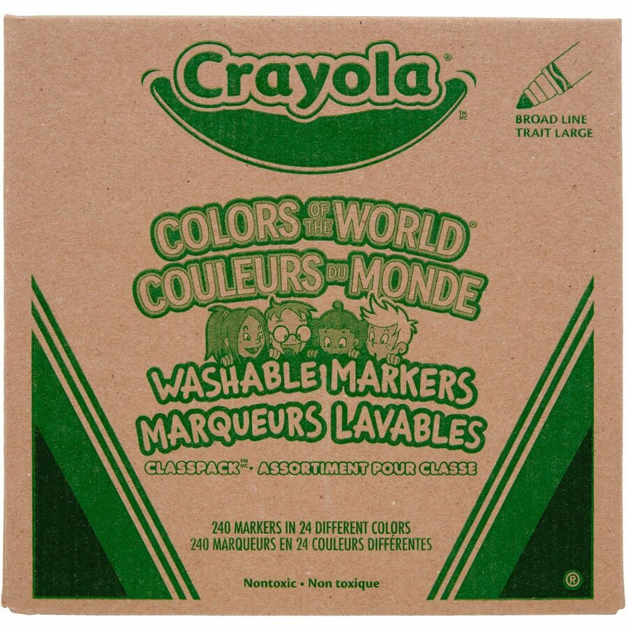 Crayola Multicultural Colors Washable Markers Art Markers Crayola, LLC