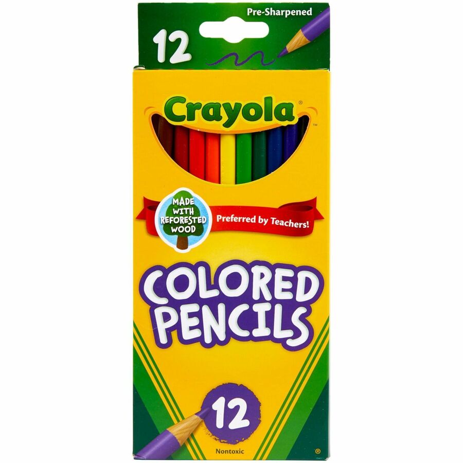 Bulk School Supplies Crayola Presharpened Colored Pencils CYO684012