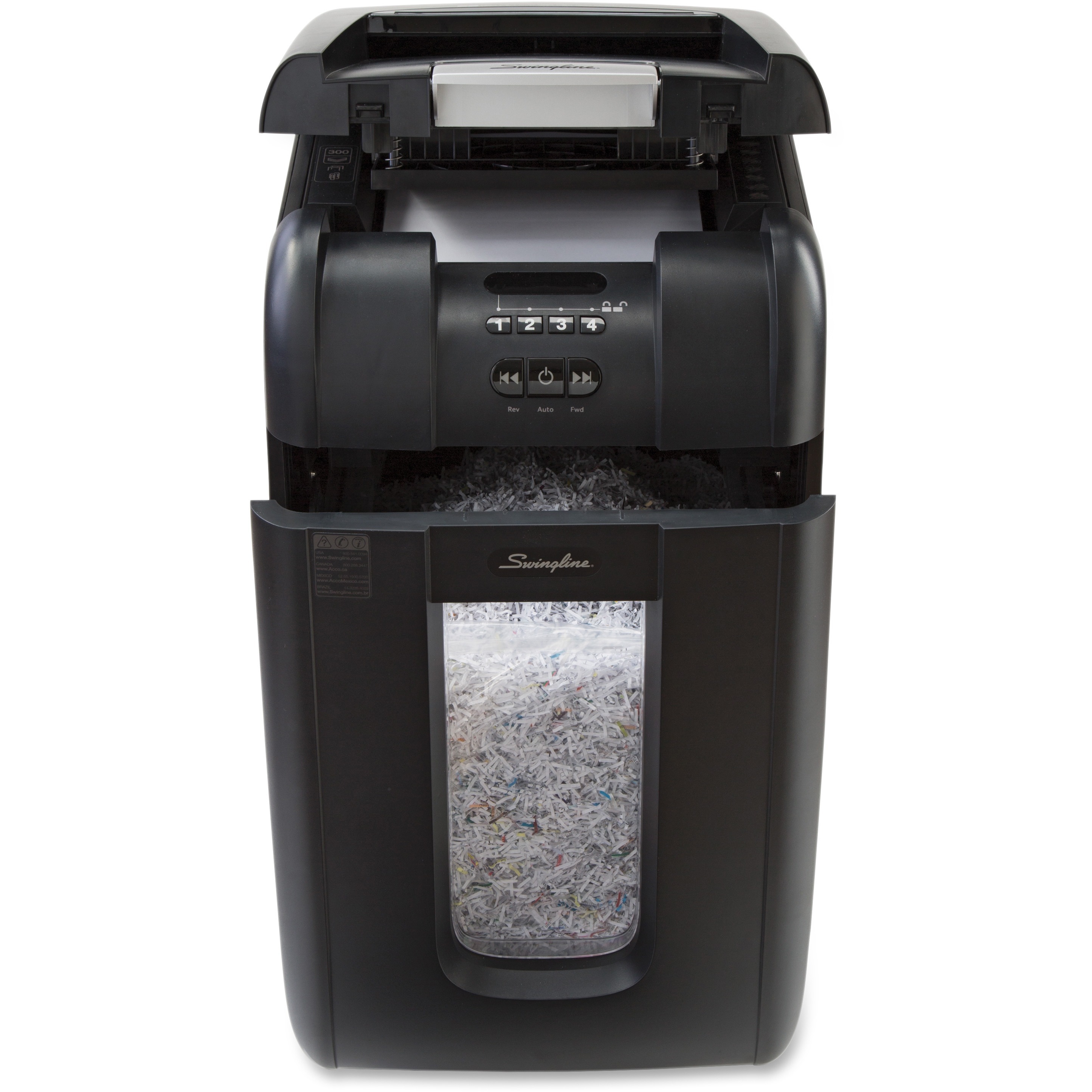 SWI1758576 GBC® StackAndShred 300m Auto Feed MicroCut Shredder
