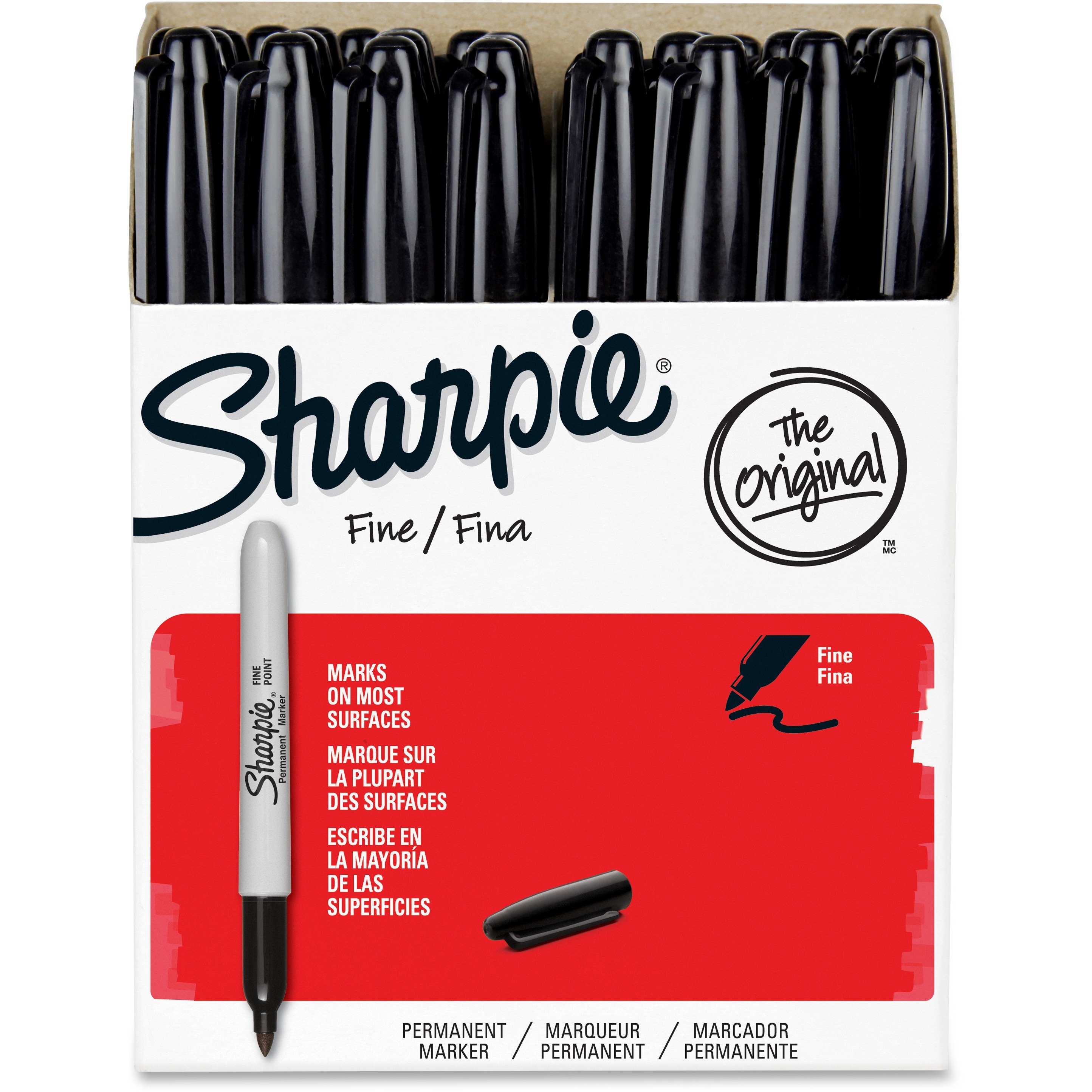 Sharpie Fine Point Permanent Marker Fine, Bold Marker Point 1 mm