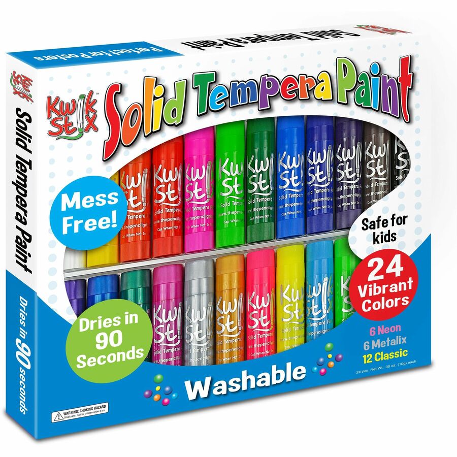 The Pencil Grip Tempera Paint 24color Mess Free Set
