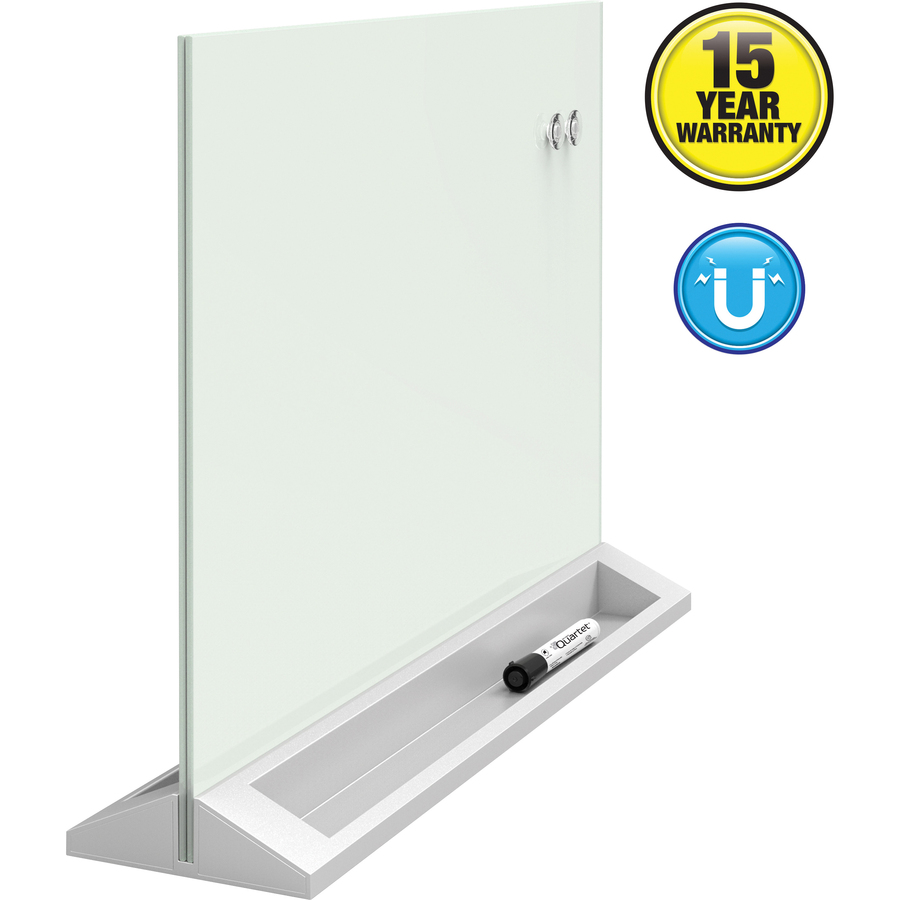 Quartet Desktop Glass DryErase Panel Whiteboards & Dry