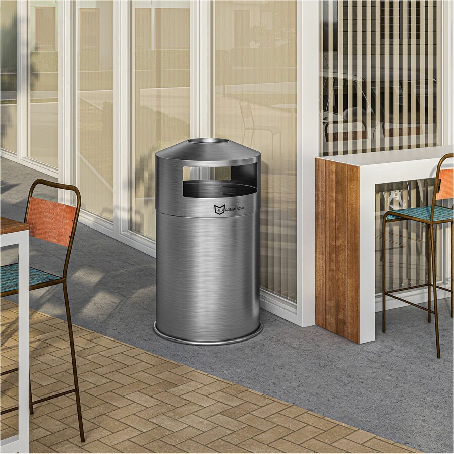 HLS Commercial 50Gallon Dual SideEntry Trash Can Office Express