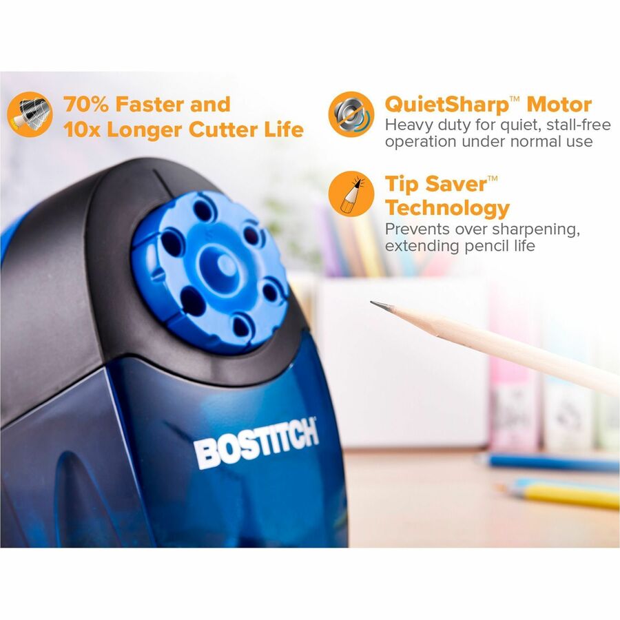 Bostitch QuietSharp? Antimicrobial Classroom Electric Pencil Sharpener