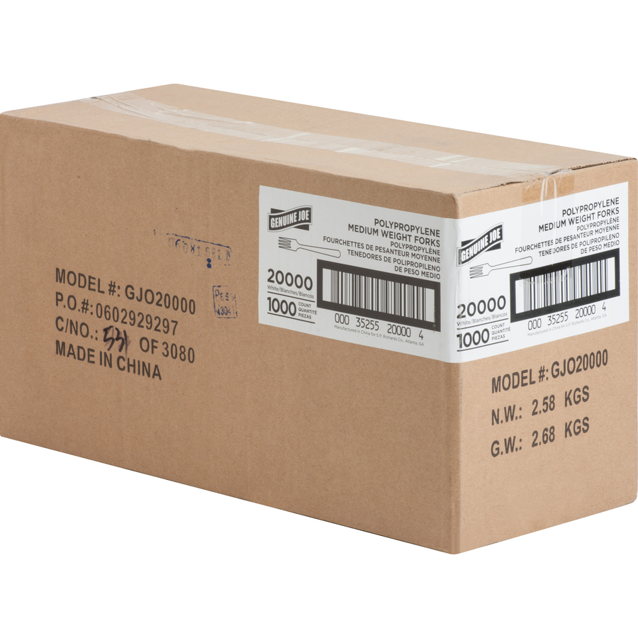 Genuine Joe Mediumweight Cutlery Apex Office Products, Inc.