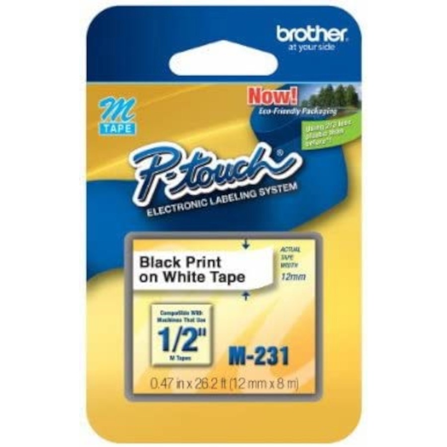 Brother Ptouch Nonlaminated M Series Tape Cartridge Label Maker