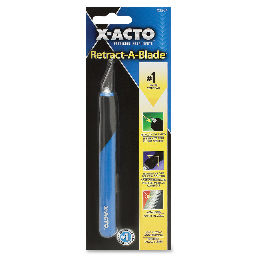 XActo RetractABlade No. 1 Knife Retractable Metal Blue 1 Each