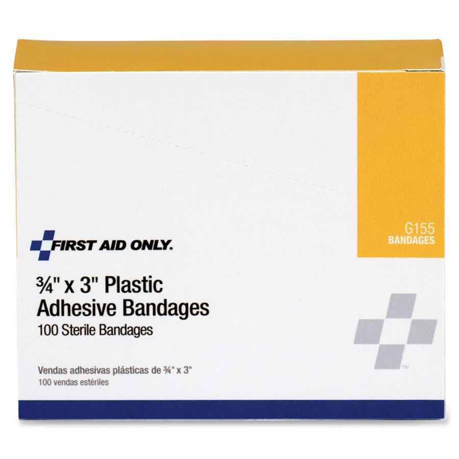 First Aid Only Plastic Adhesive Bandages Bandages & Dressings First