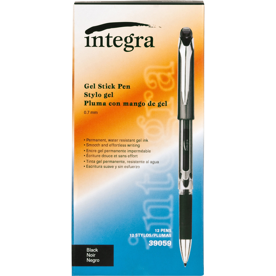 Integra .7mm Premium Gel Ink Stick Pens Gel Ink Pens Integra