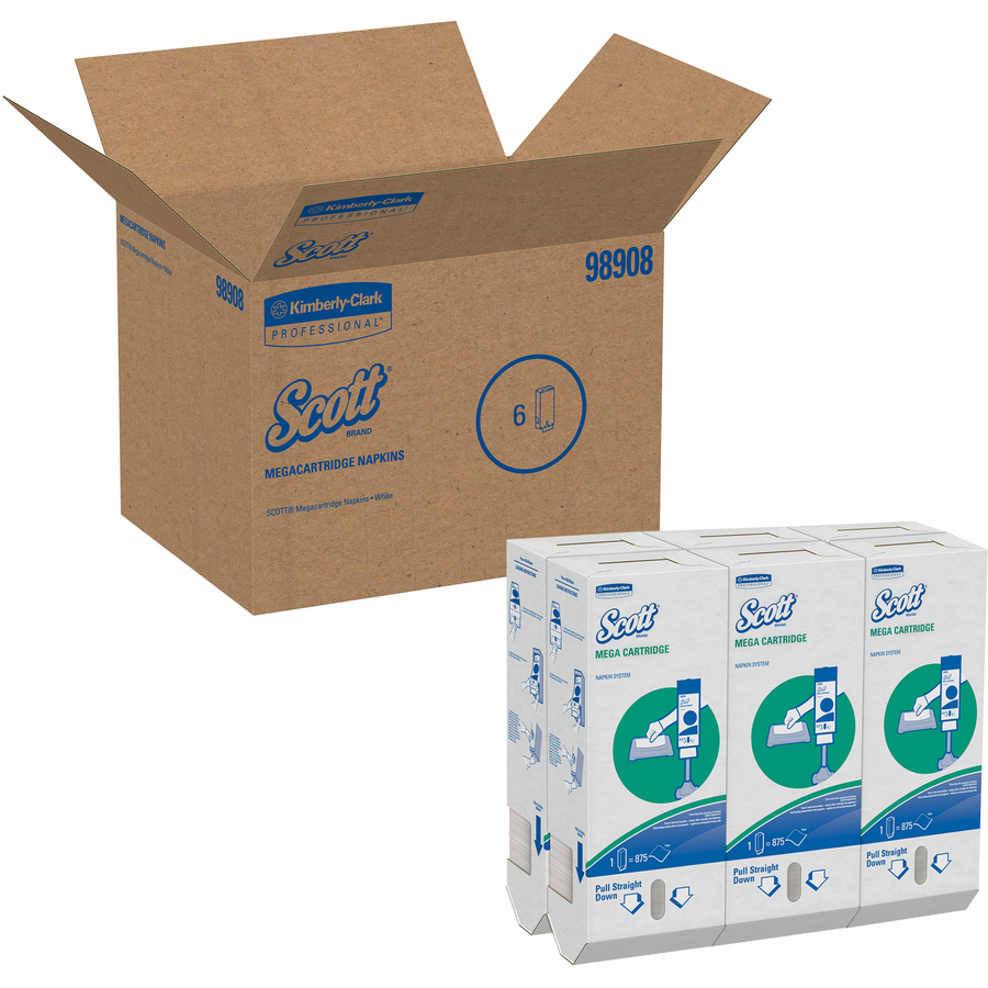 Scott MEGA Cartridge InCounter Napkins Paper Napkins Kimberly