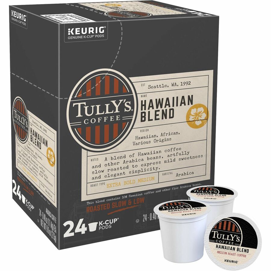 Tully's® Coffee KCup Hawaiian Blend Coffee Coffee Keurig Dr Pepper