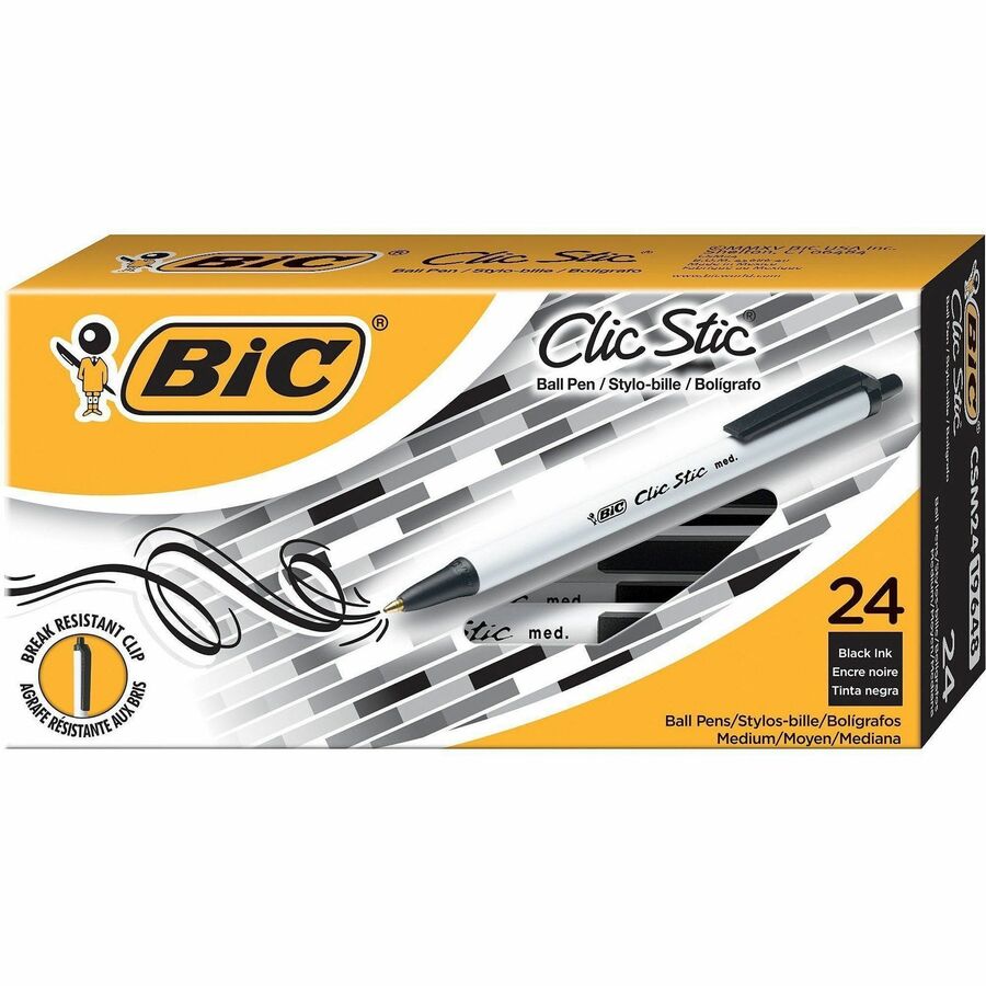 BIC Clic Stic Retractable Ballpoint Pens Rudolph's Office Supply