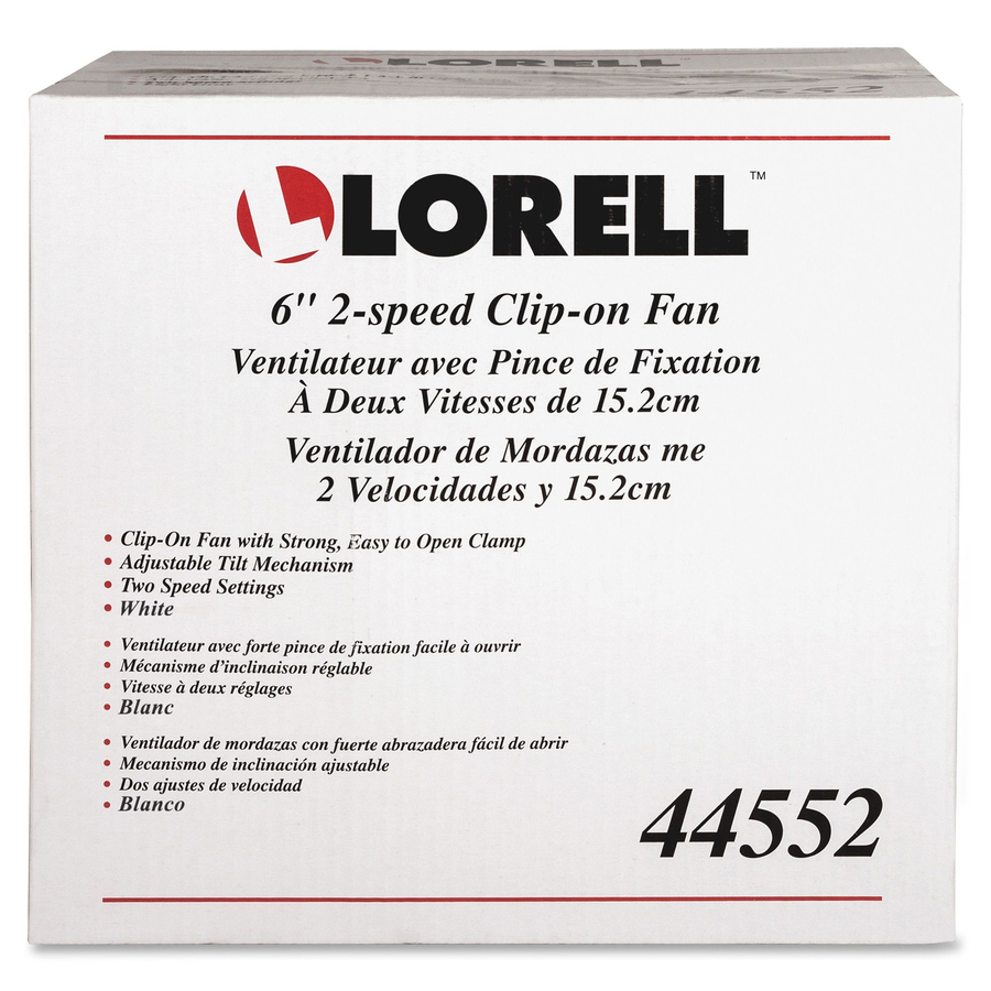 LLR 44552BD Lorell ClipOn Personal Fan Lorell Furniture