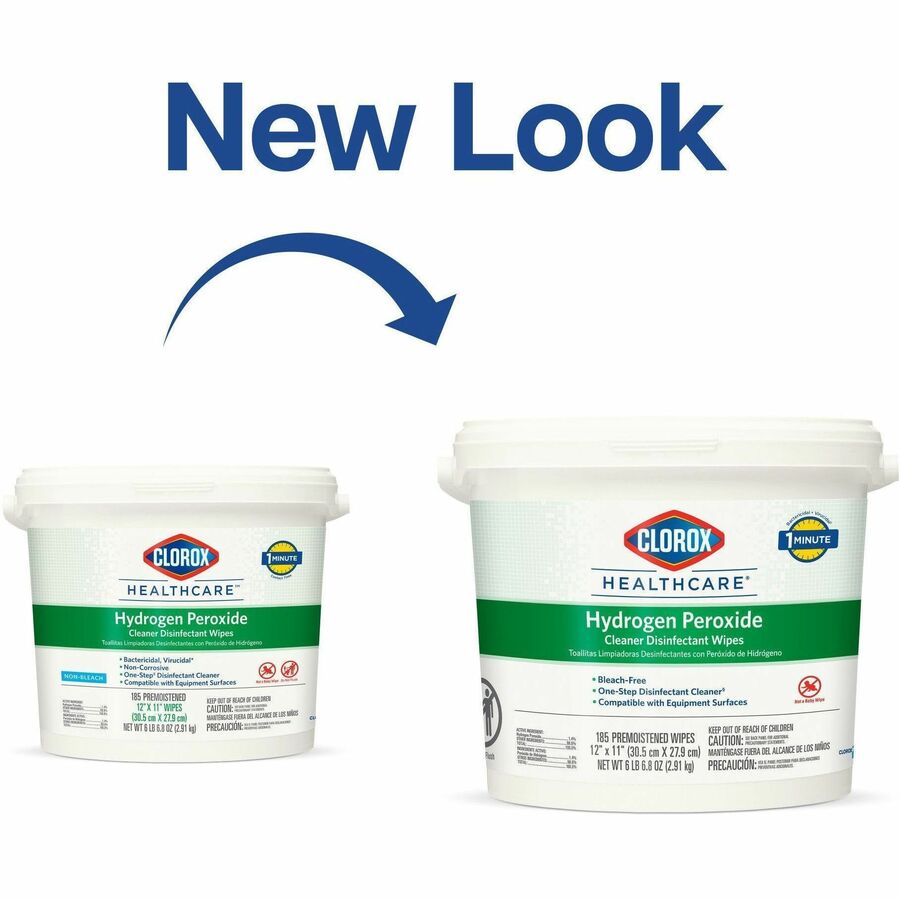 Clorox Healthcare Hydrogen Peroxide Cleaner Disinfectant Wipes Wipe