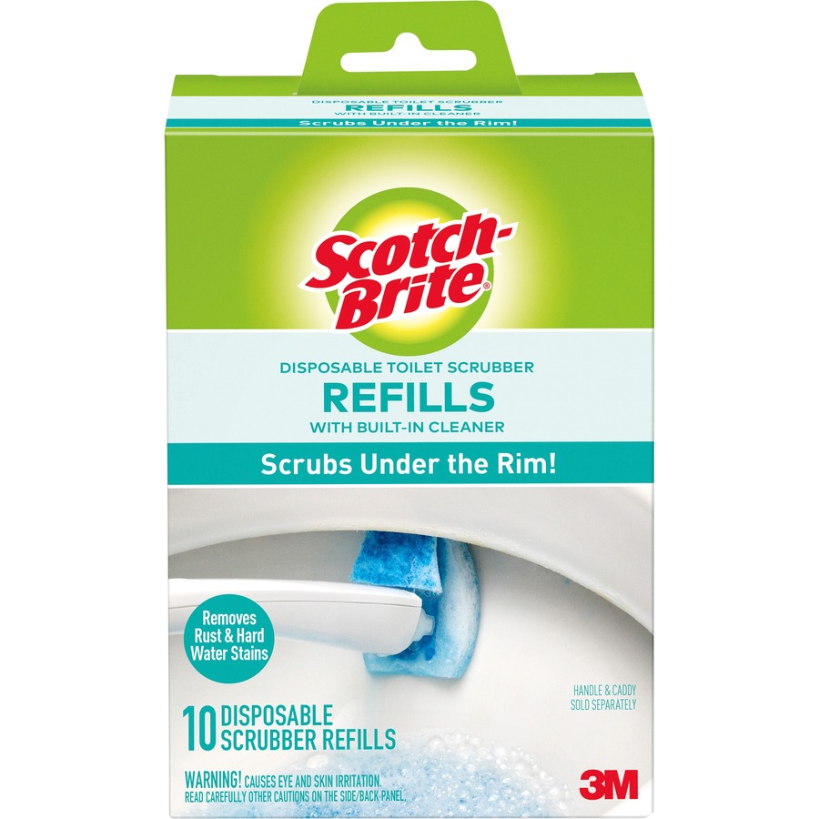 ScotchBrite Disposable Toilet Scrubbers Refills Toilet Bowl Brushes 3M