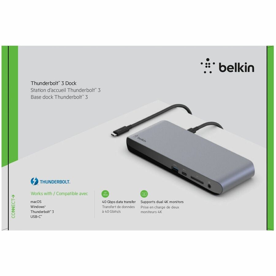 Belkin Thunderbolt 3 Dock Pro USB C Laptop Docking station MacOS