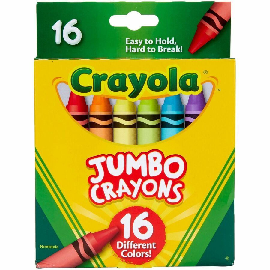 Crayola Jumbo Crayons Assorted 16 / Pack White Printing Company