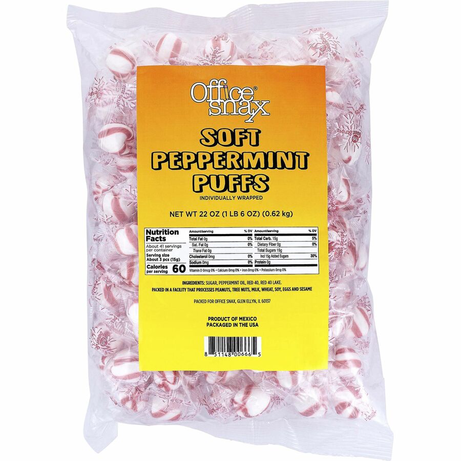 Office Snax Peppermint Puff Candy Candy & Gum Office Snax