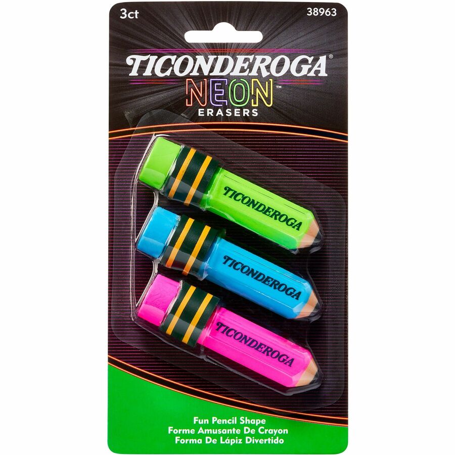 Ticonderoga PencilShaped Erasers Erasers Dixon Ticonderoga Company