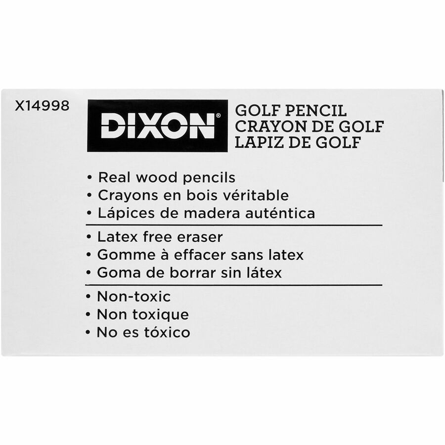 Dixon Presharpened Wood Golf Pencils Pencils Dixon Ticonderoga Company