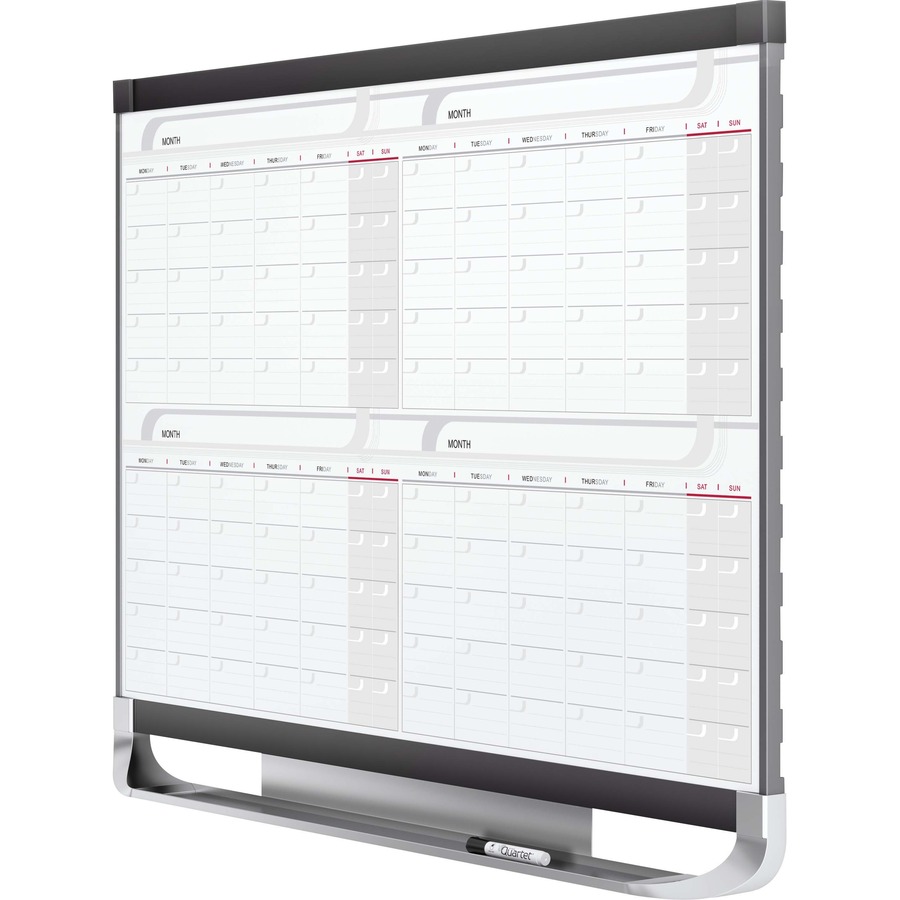 Quartet® Prestige® 2 Four Month Calendar Board, 3' x 2', Total