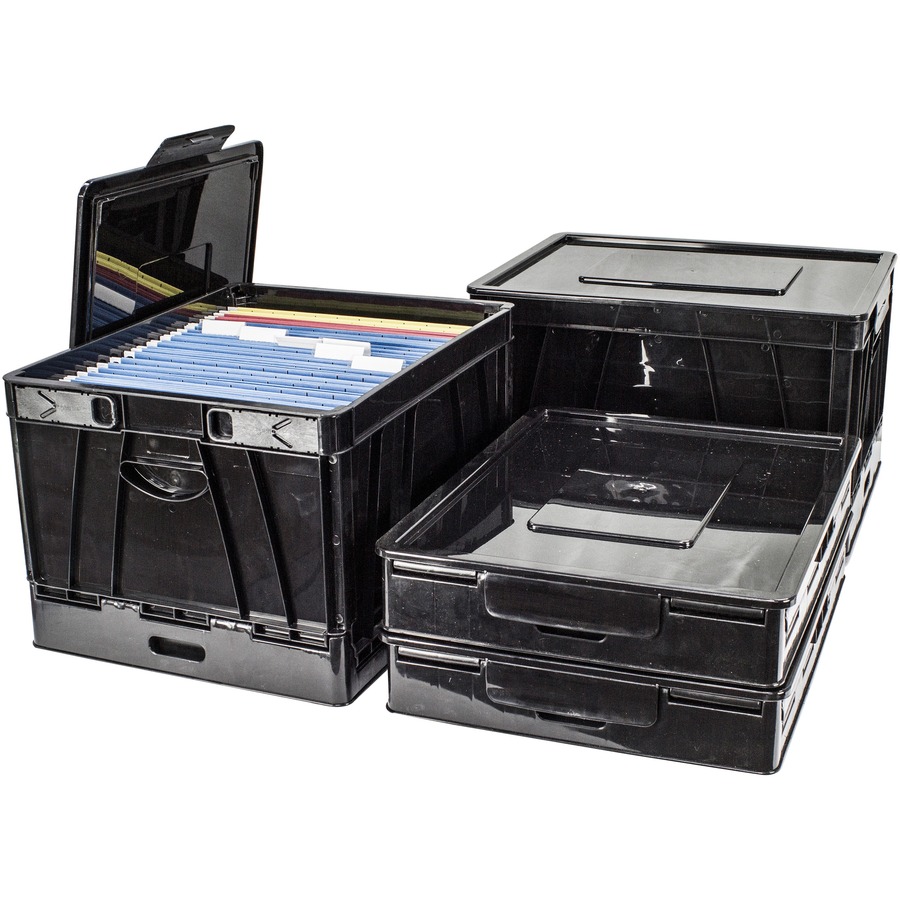 Storex Collapsible Storage Crate Storage Boxes & Containers Storex