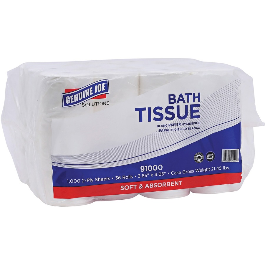 Genuine Joe Solutions Double Capacity Bath Tissue Bathroom Tissues