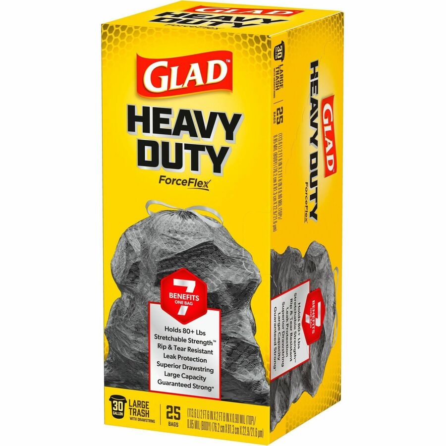 Glad ForceFlexPlus Large Drawstring Trash Bags Office Express