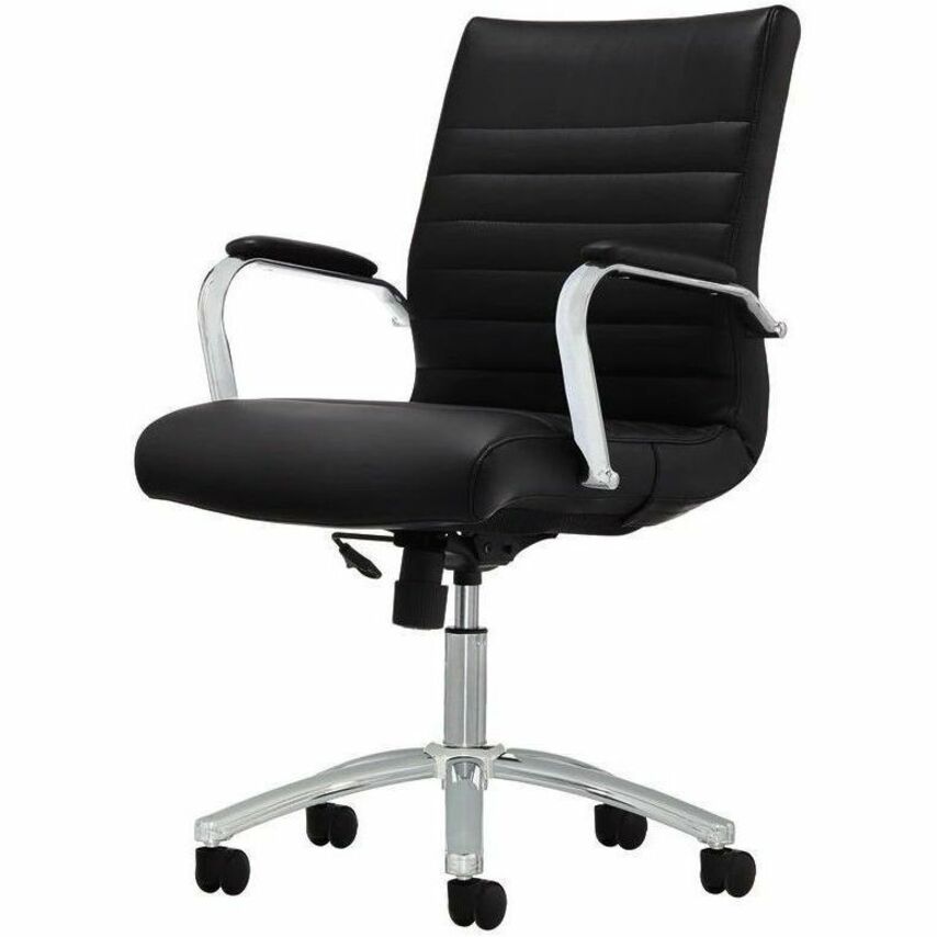 Realspace Modern Comfort Series Winsley Leather MidBack