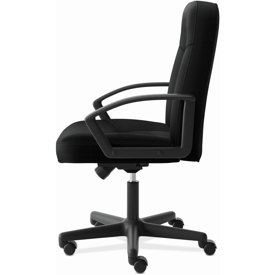 HON HighBack Executive Chair CenterTilt Fixed Arms Black Fabric