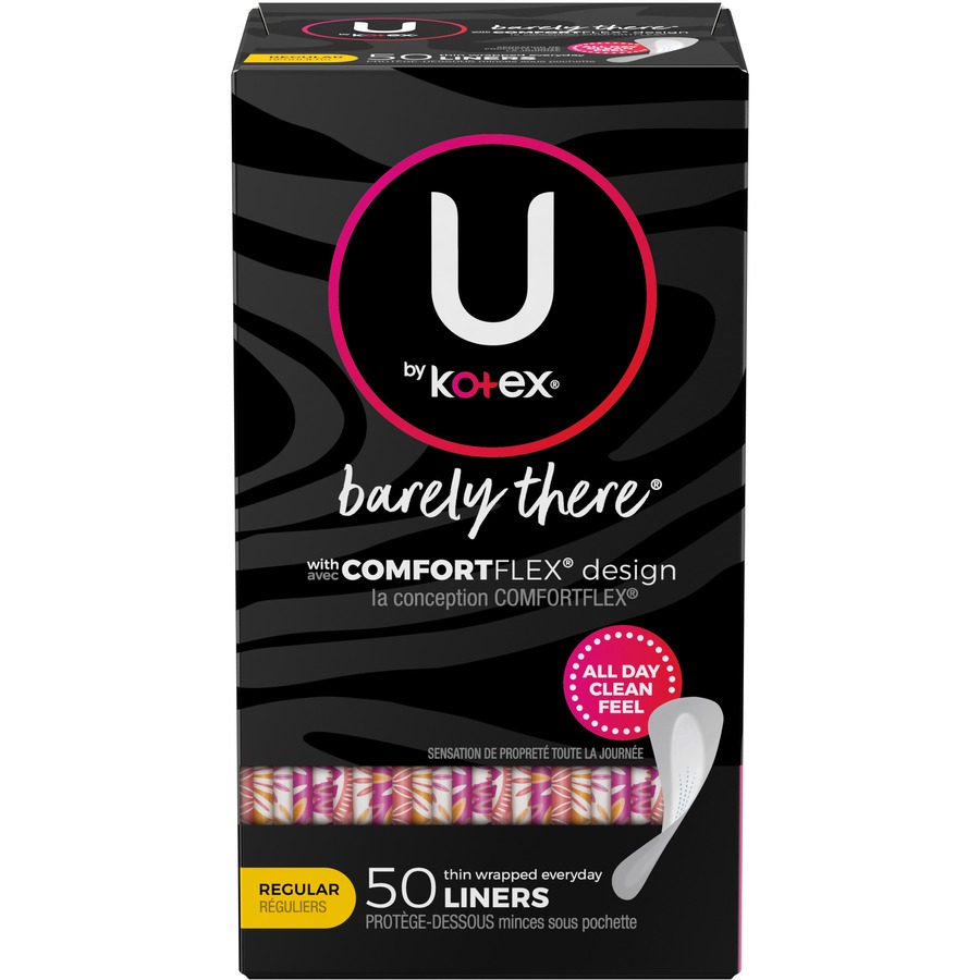 U by Kotex Barely There Panty Liner Sanitary Napkins KimberlyClark