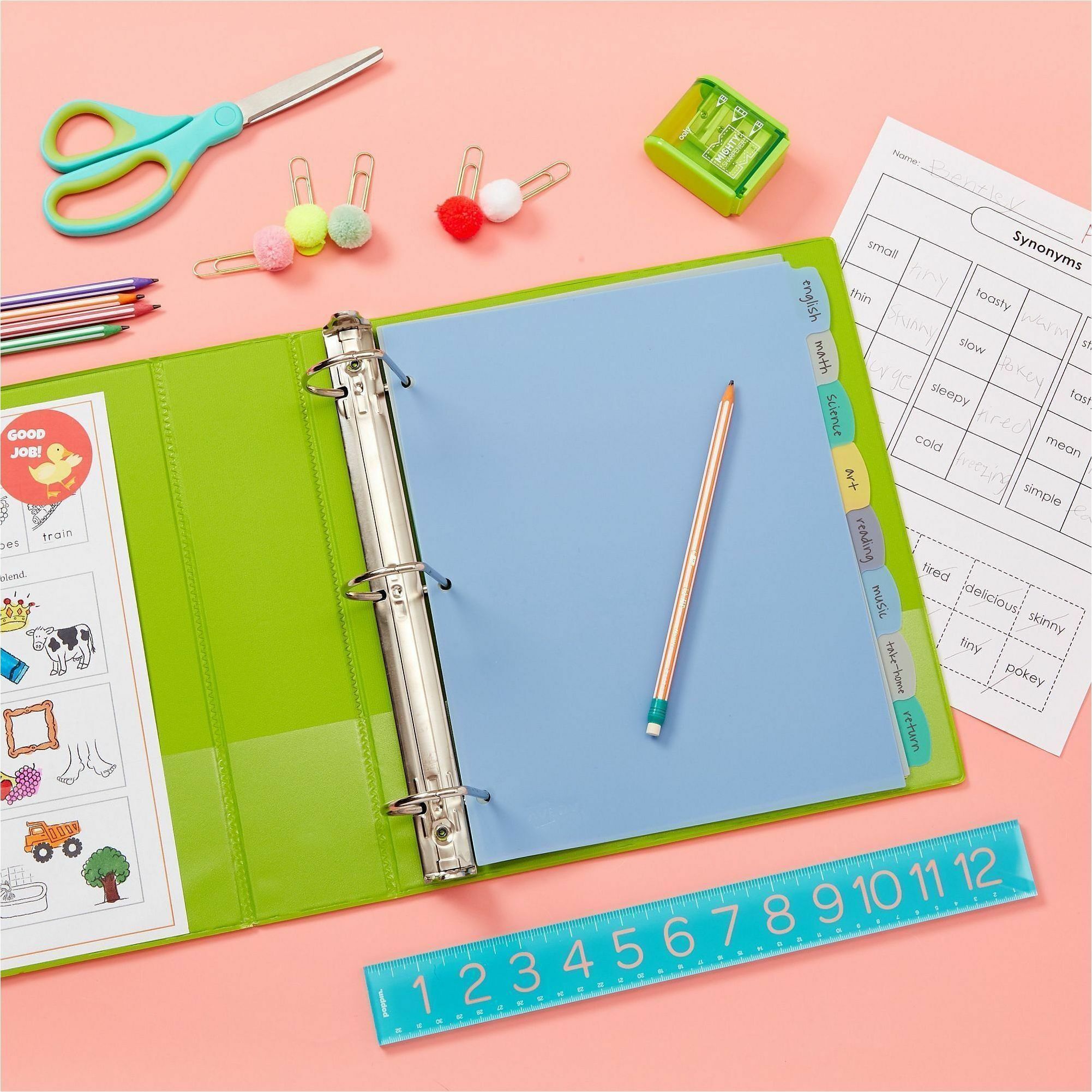 AVE16171 Avery® Write And Erase Big Tab Durable Plastic Dividers, 3Hold Punched, 8Tab, 11 X