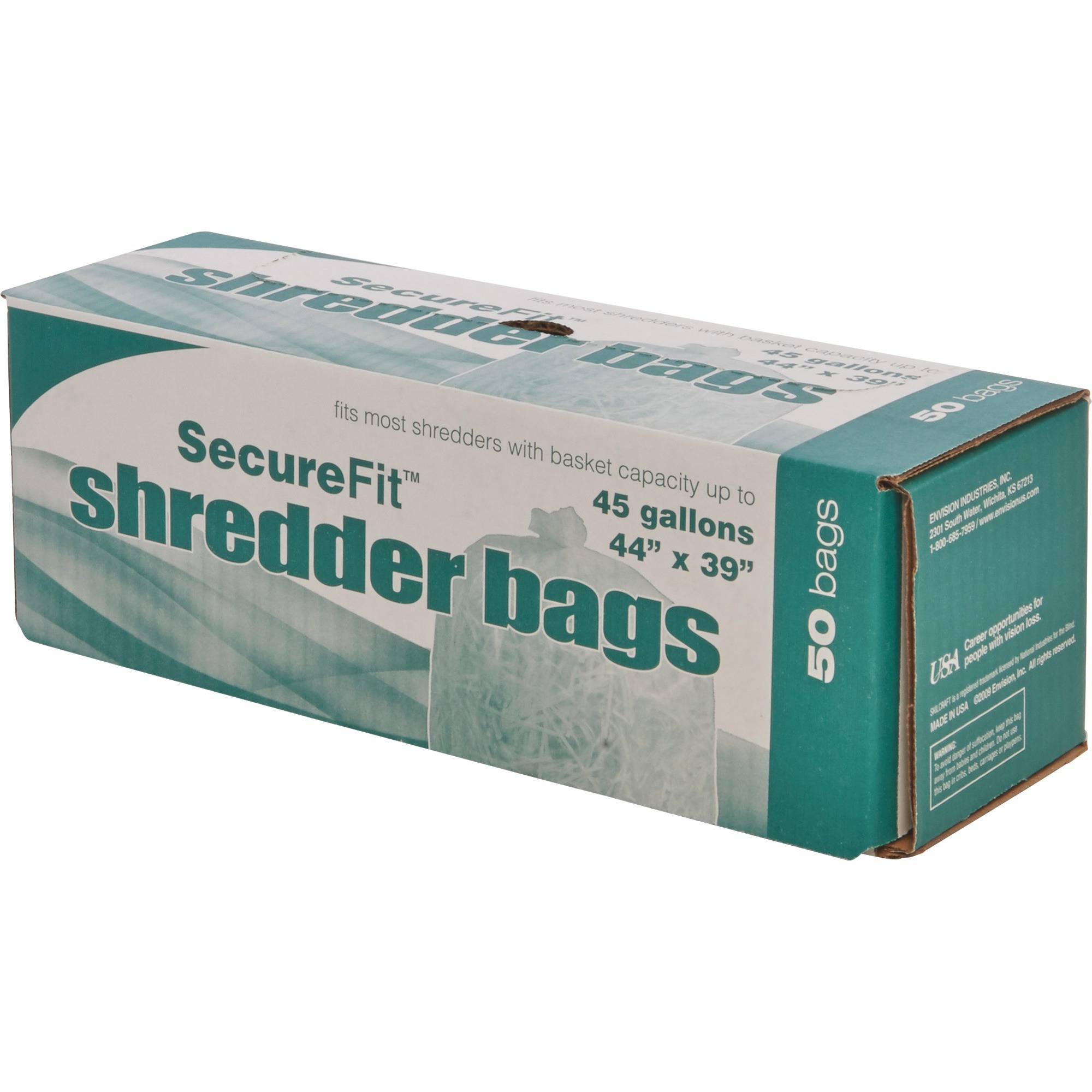 NSN5574974 SKILCRAFT® 8105015574974, HeavyDuty Shredder Bags, 45 Gal