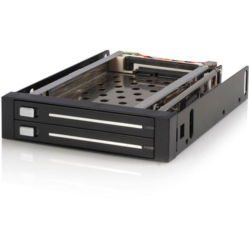 2 Drive 2.5in Trayless Hot Swap SATA Mobile Rack Backplane
