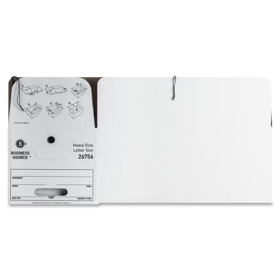 Business Source Heavy Duty Letter Size Storage Box