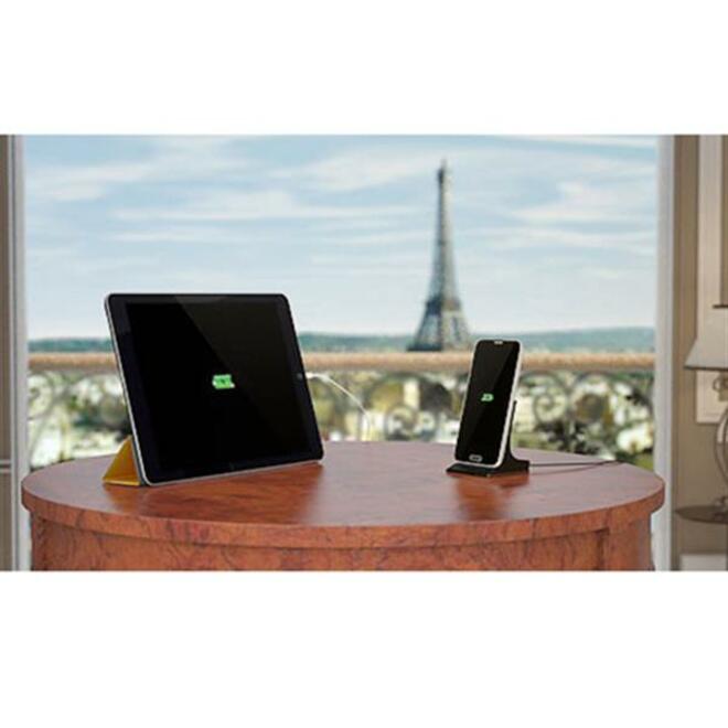 White Dual Port USB Wall Charger High Power 17 Watt / 3.