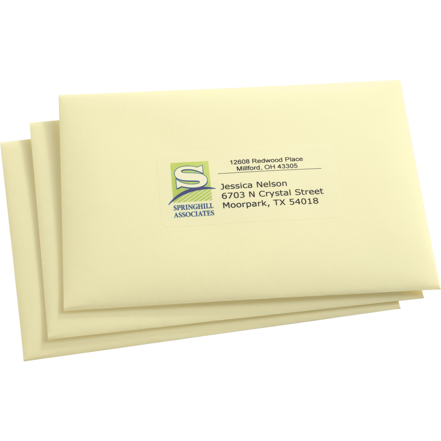 Avery® Matte Clear Return Address Labels, Sure Feed(TM) Technology