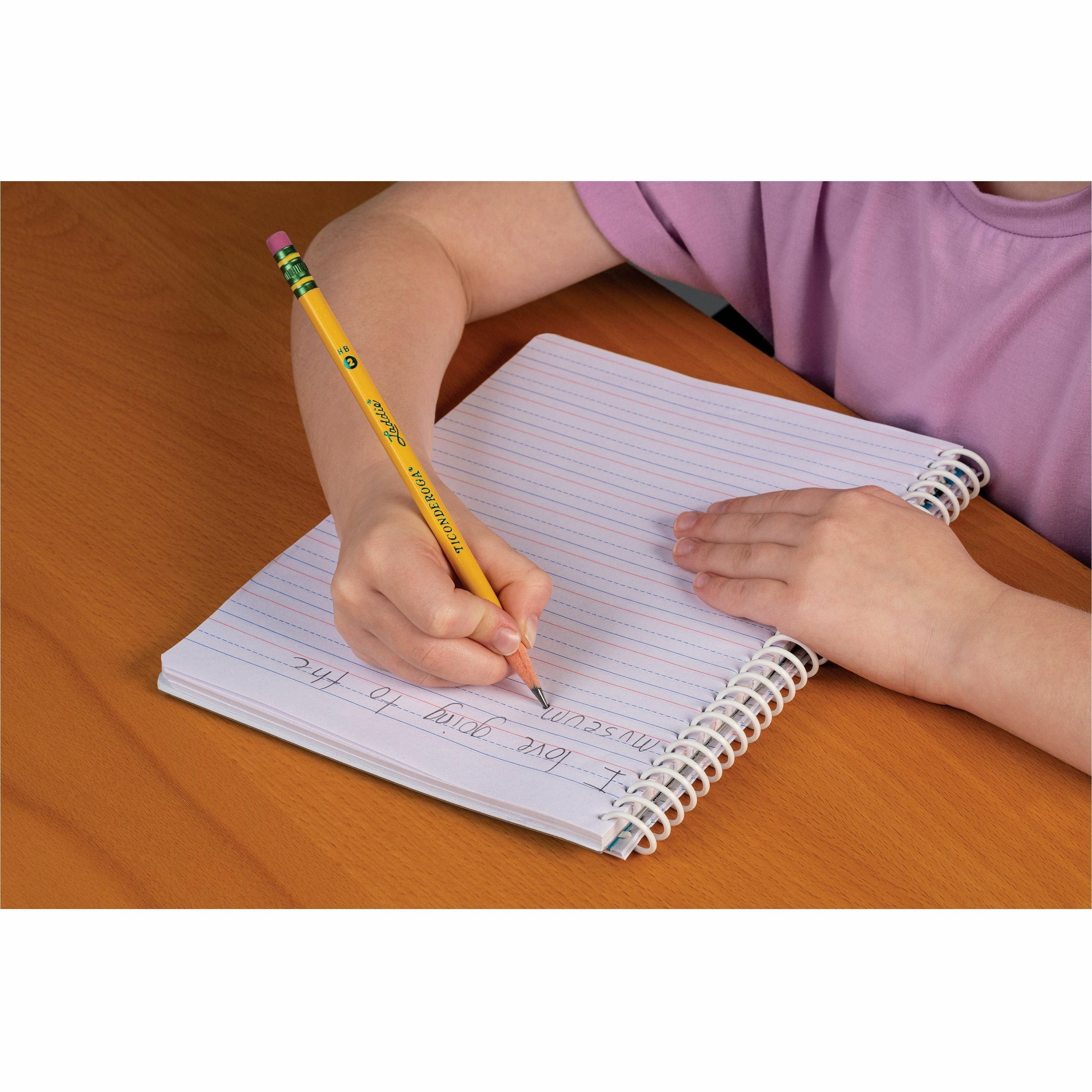 Ticonderoga Laddie Pencil with Eraser 2 Lead Yellow Barrel 12