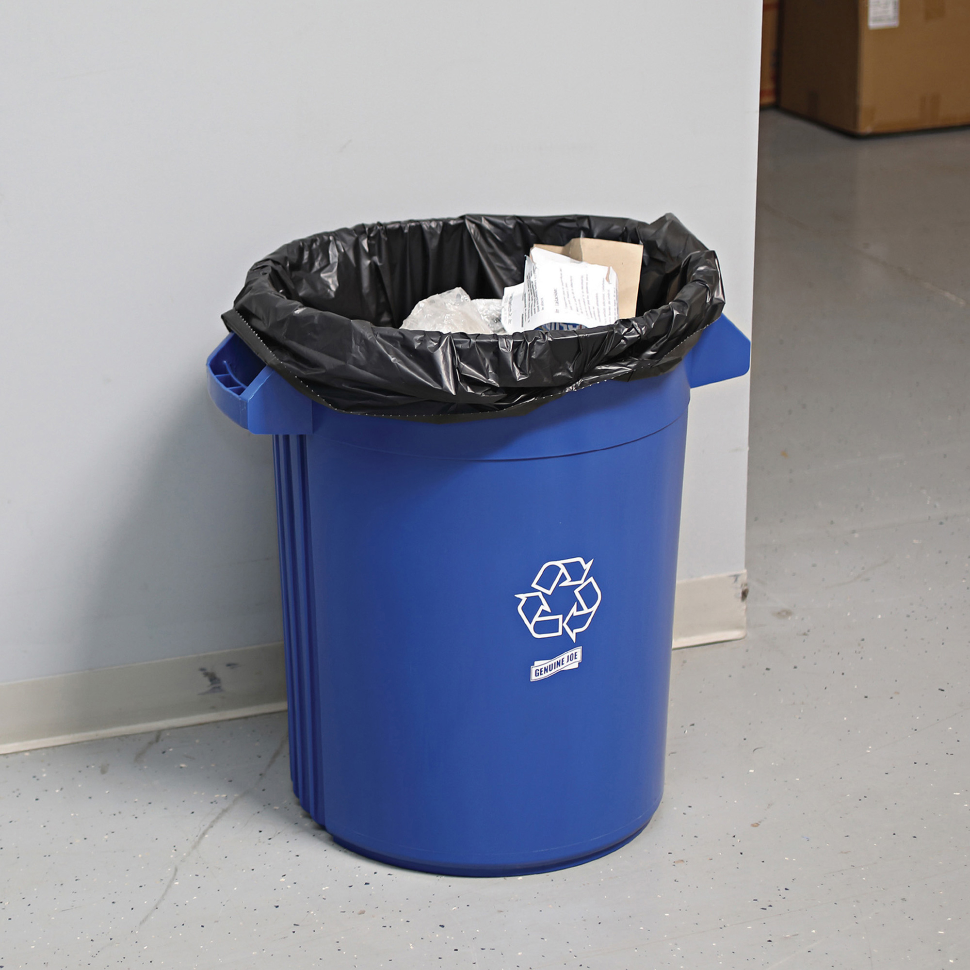 Genuine Joe HeavyDuty Trash Can Liners Trash Bags & Liners Genuine Joe