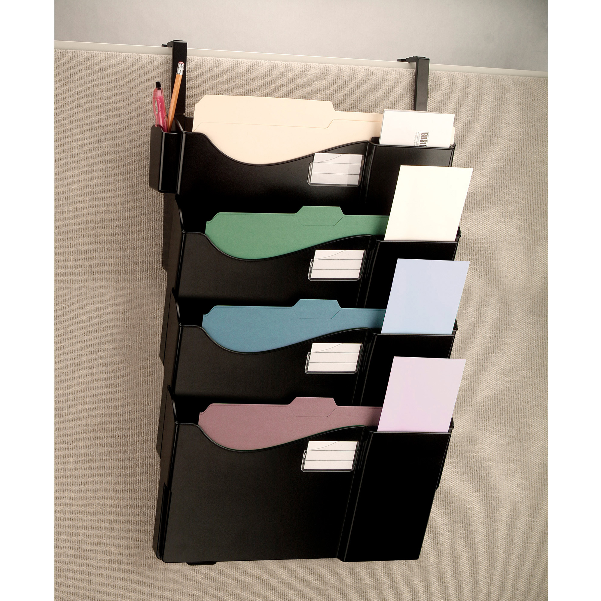 Officemate Grande Central Filing System, 4 Pockets w/Hanger Set
