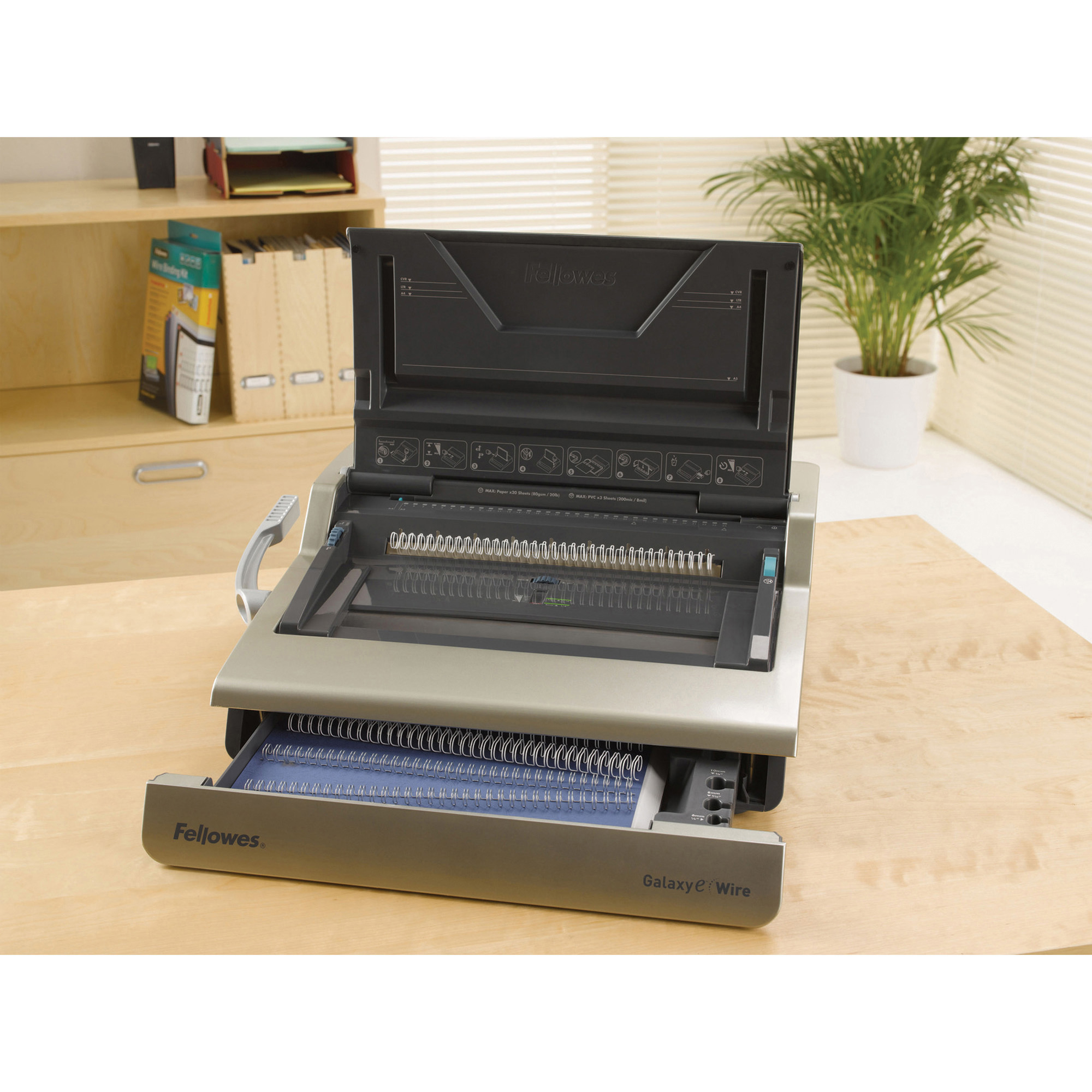 Fellowes Galaxy™E Electric Wire Binding Machine w/ Starter Kit Binding Machines Fellowes, Inc.