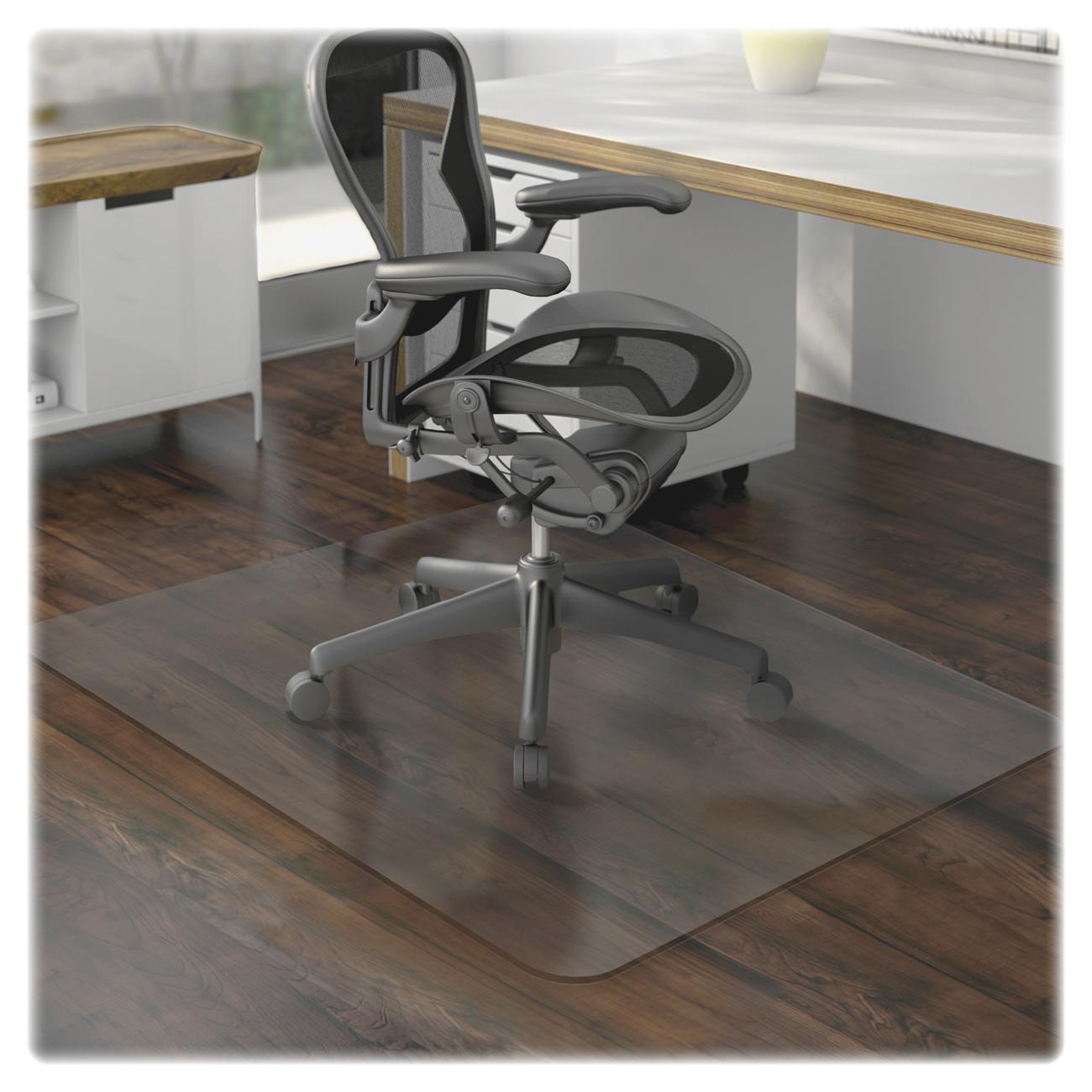 LLR 69169 Lorell Hard Floor 60" Rectangular Chairmat Lorell Furniture