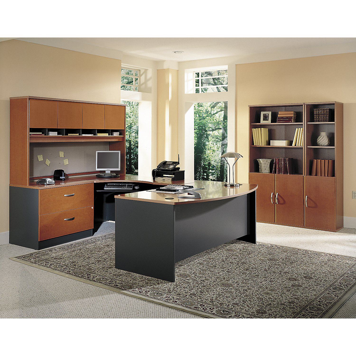 Bush Business Furniture Series C30W Storage in Auburn Maple