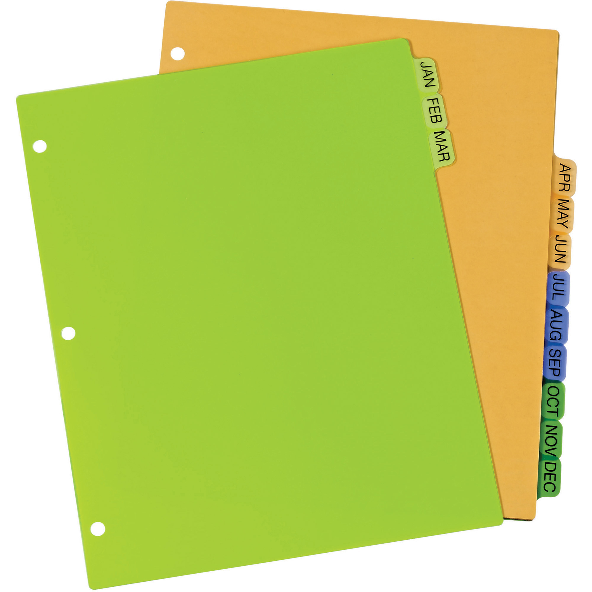 Avery® Preprinted Monthly Tabs Plastic Dividers Index Divider Avery