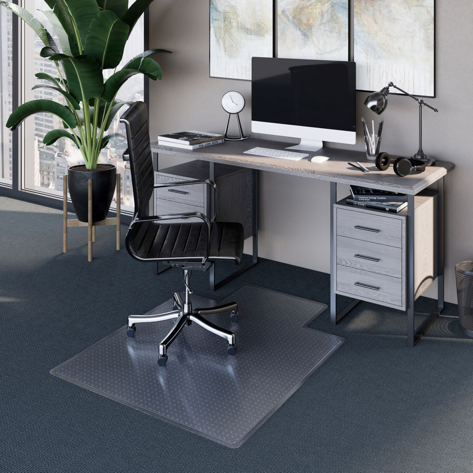 ES ROBBINS EverLife Chair Mat with Lip Chairmats ES ROBBINS Corporation