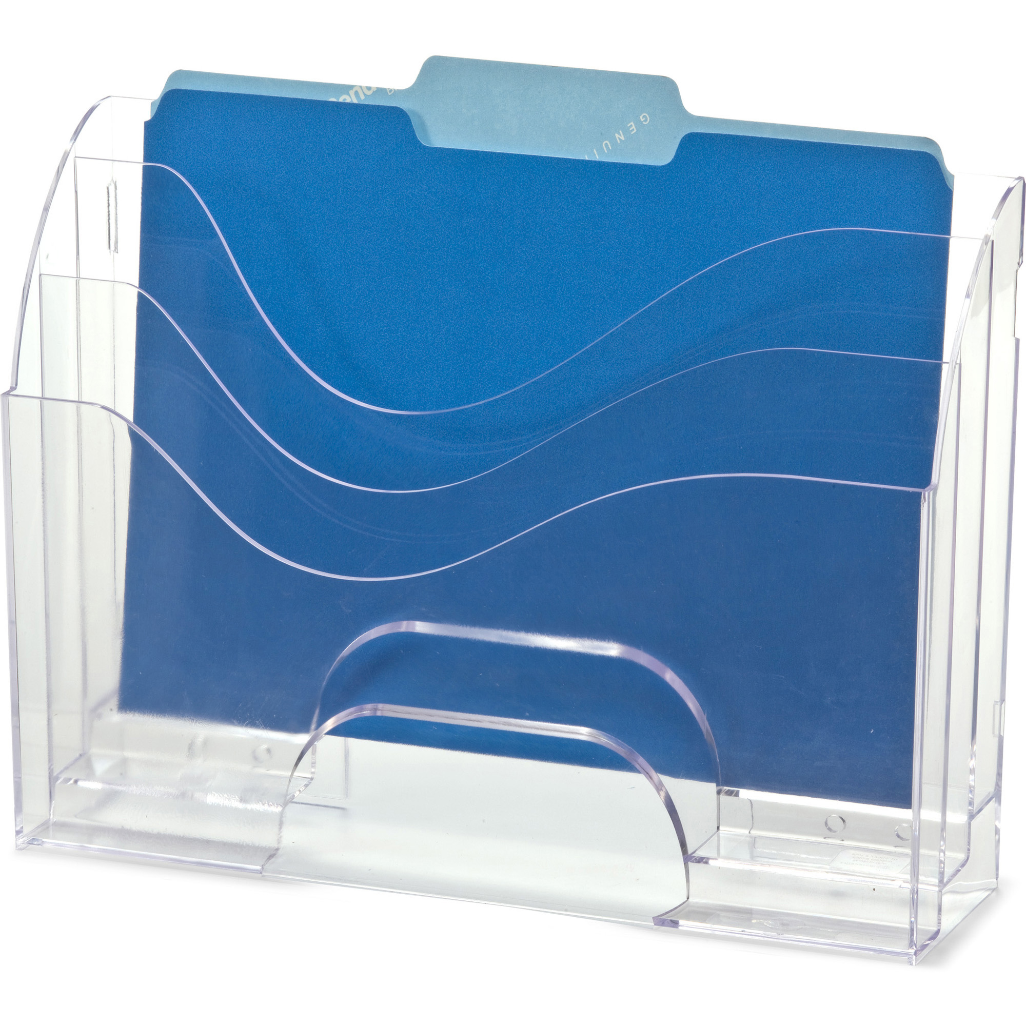 Officemate Clear Wave 2way Desktop Organizer File Organizers