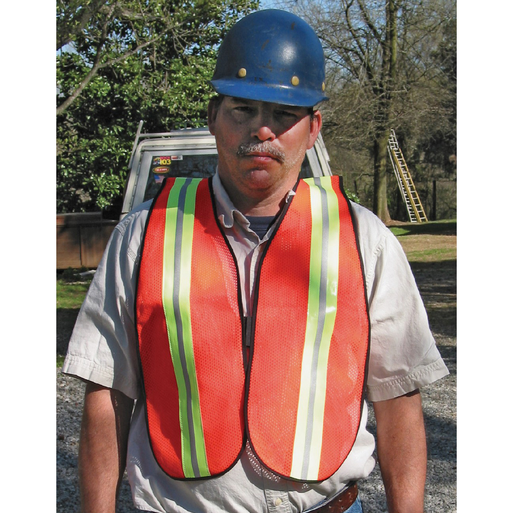 Crews Reflective Fluorescent Safety Vest Safety Jackets / Vests MCR