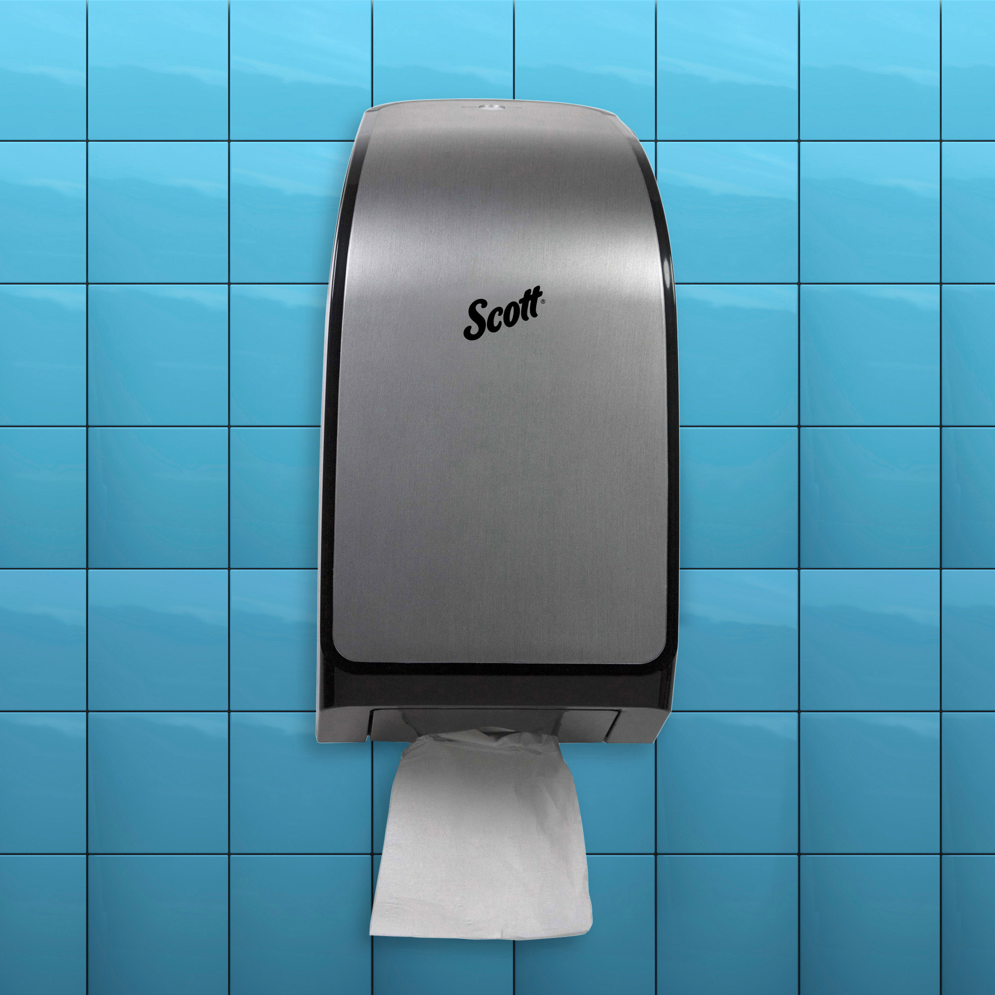 Scott Mod Hygienic Bathroom Tissue Dispenser 2 x Full Clip, 1 x